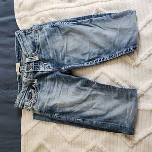 Silver Brand Buckle Jeans Jenae Skinny Sz 25L Acid Wash Vintage Look